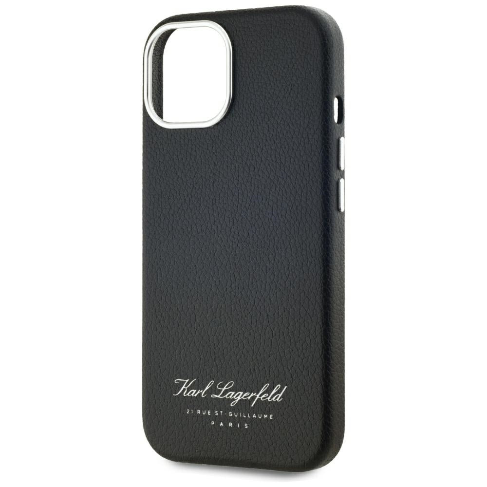 Étui pour Apple iPhone 15, Karl Lagerfeld, RSG, Noir