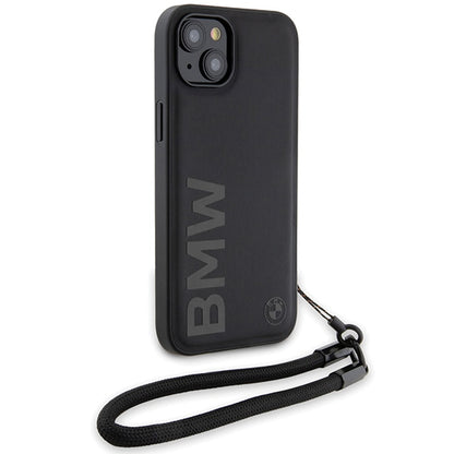 Case for Apple iPhone 15 Plus, BMW, Signature Wordmark Cord, Black