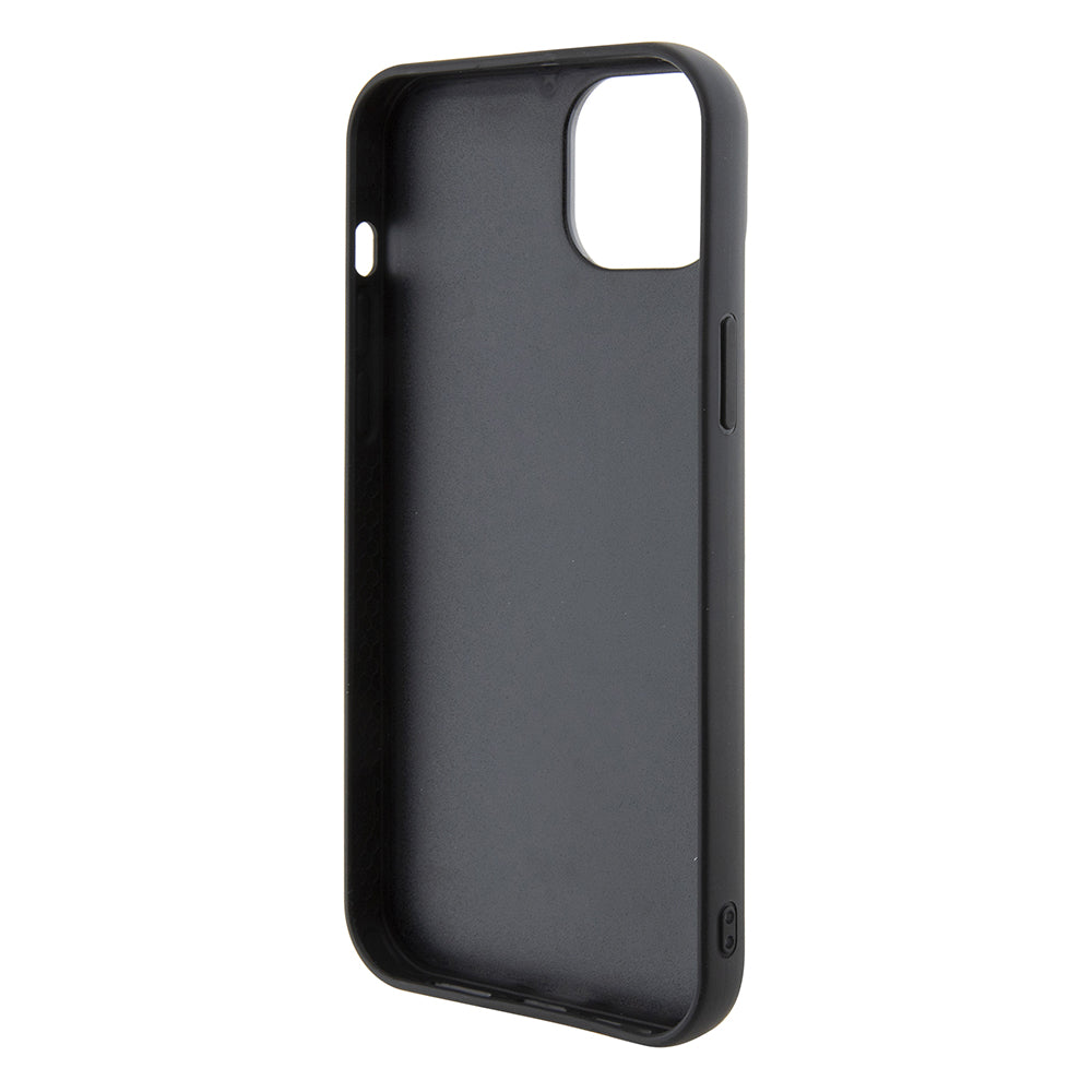 Étui pour Apple iPhone 15 Plus, Karl Lagerfeld, 3D Rubber Multi Logo, Noir