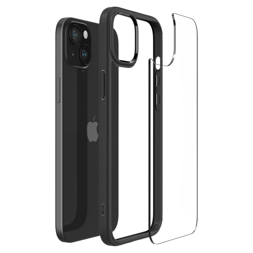 Étui pour Apple iPhone 15 Plus, Spigen, Ultra Hybrid, Noir Mat