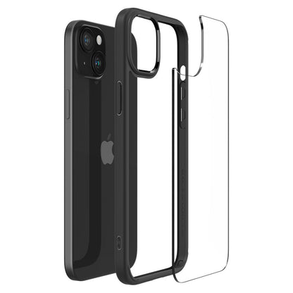Étui pour Apple iPhone 15 Plus, Spigen, Ultra Hybrid, Noir Mat