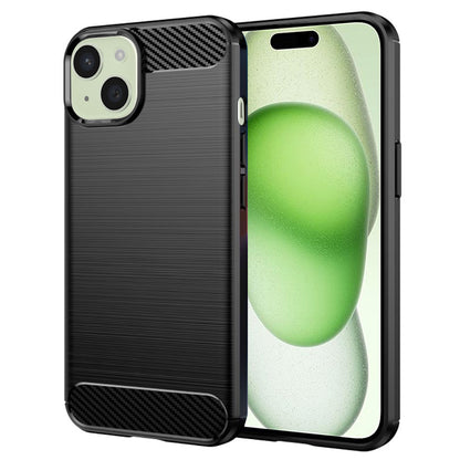 Coque pour Apple iPhone 15 Plus, Techsuit, Carbone, Noire