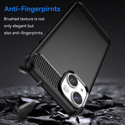 Coque pour Apple iPhone 15 Plus, Techsuit, Carbone, Noire