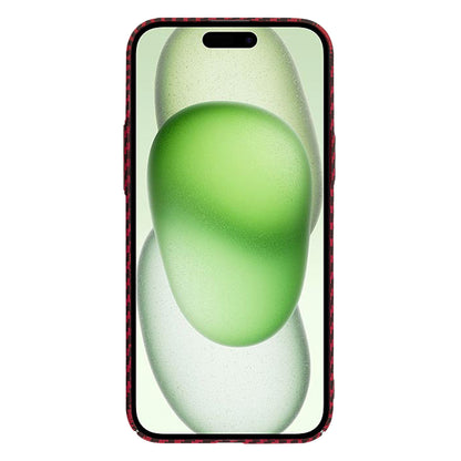 Coque pour Apple iPhone 15 Plus, Techsuit, Carbonite FiberShell, Rouge