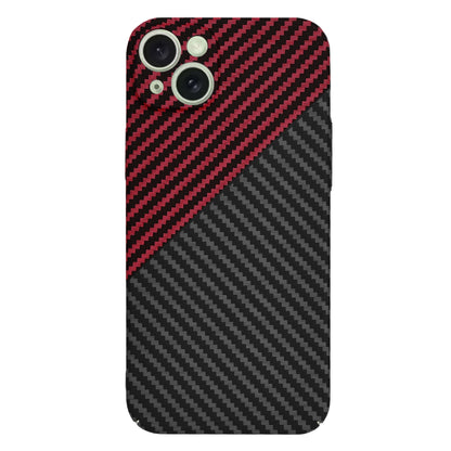 Coque pour Apple iPhone 15 Plus, Techsuit, Carbonite FiberShell, Noir Rouge