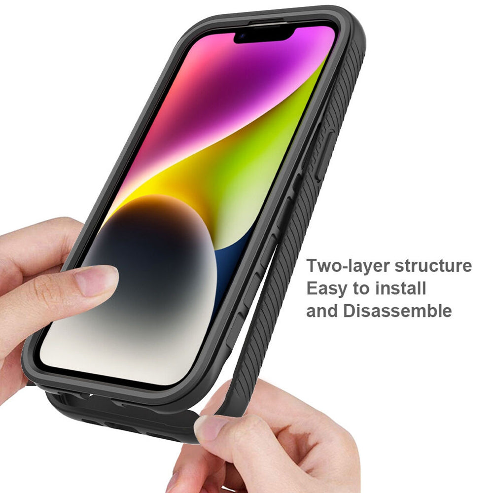 Coque pour Apple iPhone 15 Plus, Techsuit, Defense360 Pro, Noire