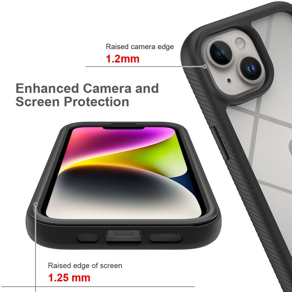 Coque pour Apple iPhone 15 Plus, Techsuit, Defense360 Pro, Noire