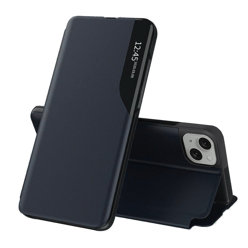 Coque pour Apple iPhone 15 Plus, Techsuit, eFold, Bleu Foncé