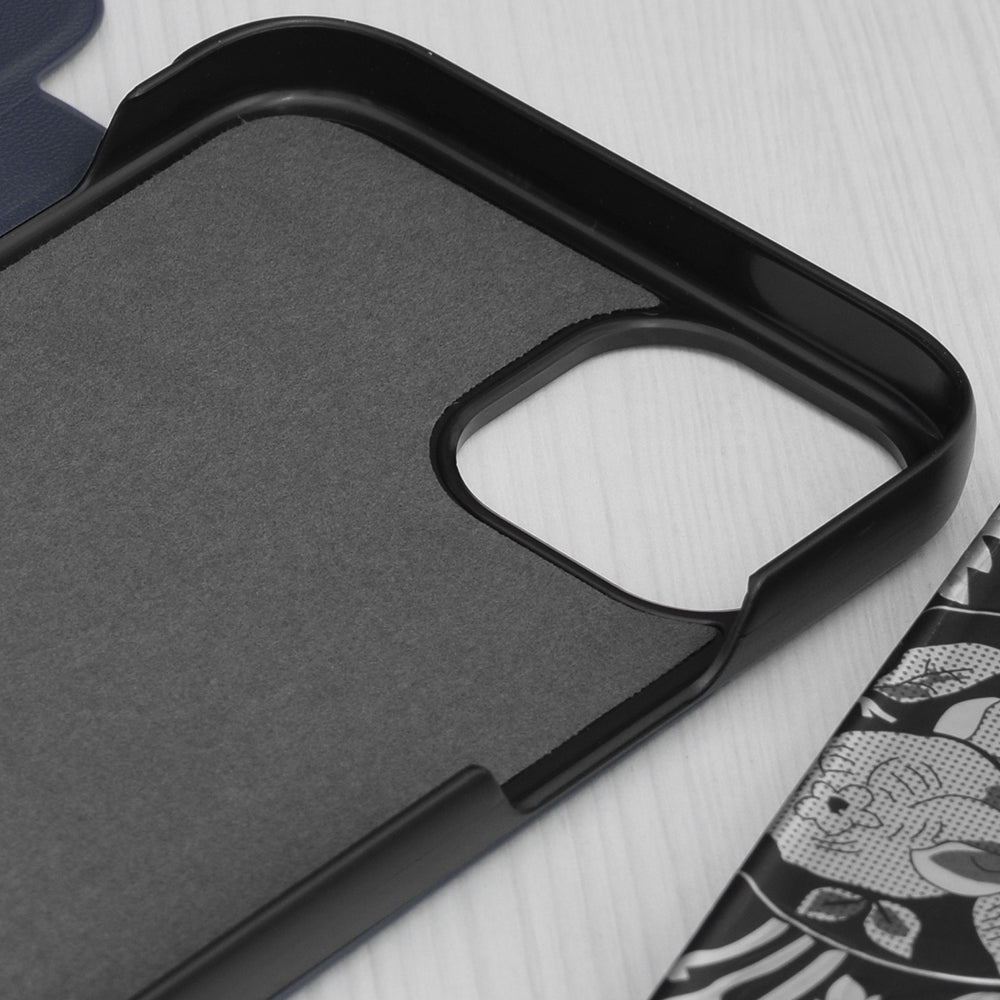Coque pour Apple iPhone 15 Plus, Techsuit, eFold, Bleu Foncé