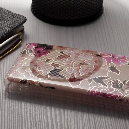 Case for Apple iPhone 15 Plus, Techsuit, Marble, Beige