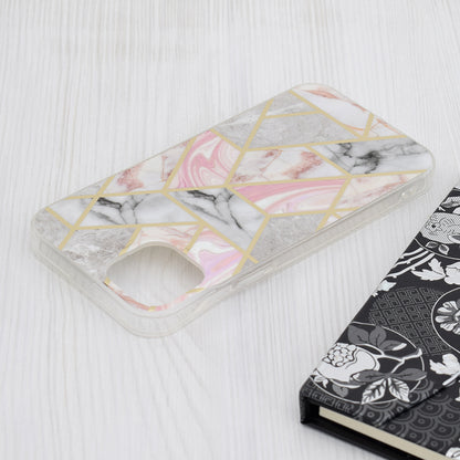 Coque pour Apple iPhone 15 Plus, Techsuit, Marble, Rose