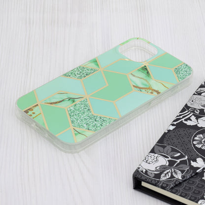 Coque pour Apple iPhone 15 Plus, Techsuit, Marble, Vert