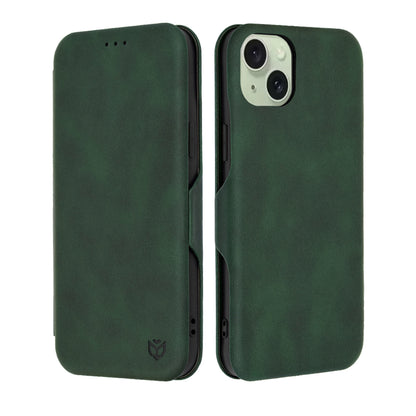 Coque pour Apple iPhone 15 Plus, Techsuit, Safe Wallet Plus, Vert