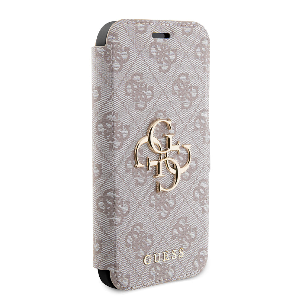 Étui pour Apple iPhone 15 Pro, Guess, 4G Book, Rose