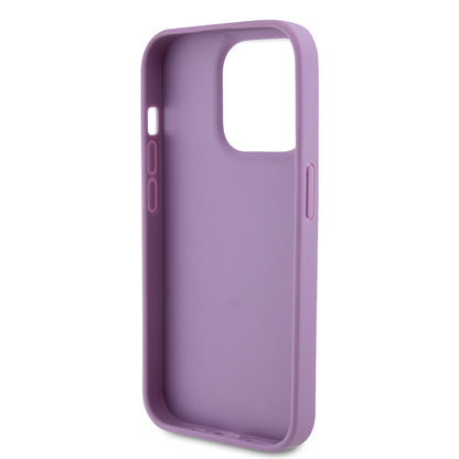Étui pour Apple iPhone 15 Pro, Guess, 4G Estampé, Mauve Clair