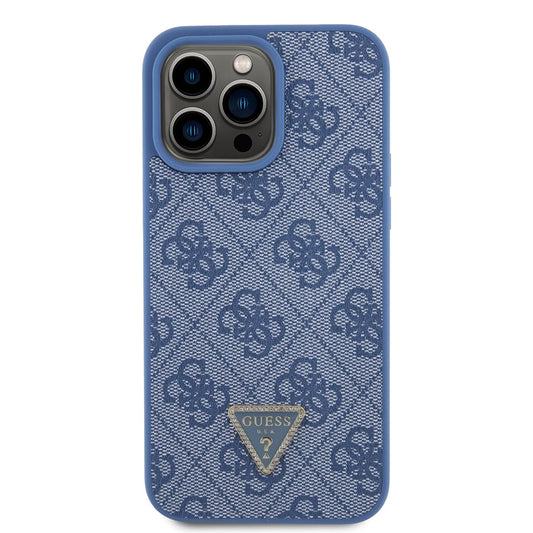 Étui pour Apple iPhone 15 Pro, Guess, Crossbody 4G Metal Logo, Bleu