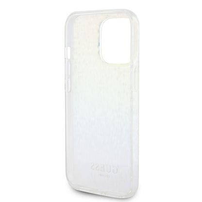 Étui pour Apple iPhone 15 Pro, Guess, IML Faceted Mirror Disco Iridescent, Multicolore