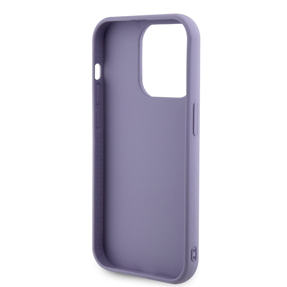 Étui pour Apple iPhone 15 Pro, Guess, Sequin Script Metal, Mauve