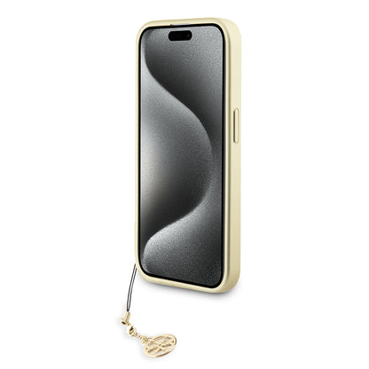 Étui pour Apple iPhone 15 Pro Max, Guess, 4G Charm, Gris