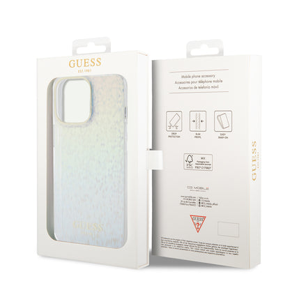 Étui pour Apple iPhone 15 Pro Max, Guess, IML Faceted Mirror Disco Iridescent, Multicolore