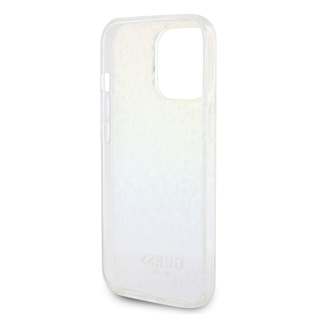 Étui pour Apple iPhone 15 Pro Max, Guess, IML Faceted Mirror Disco Iridescent, Multicolore