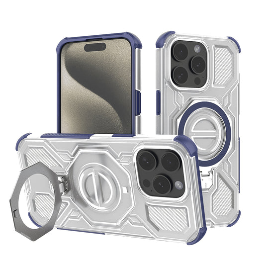 Case for Apple iPhone 15 Pro Max, Techsuit, Carbon Shield Pro, Blue