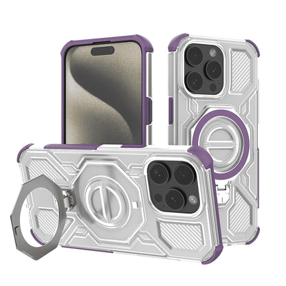 Coque pour Apple iPhone 15 Pro Max, Techsuit, Carbon Shield Pro, Violet