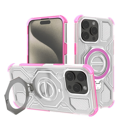 Coque pour Apple iPhone 15 Pro Max, Techsuit, Carbon Shield Pro, Rose