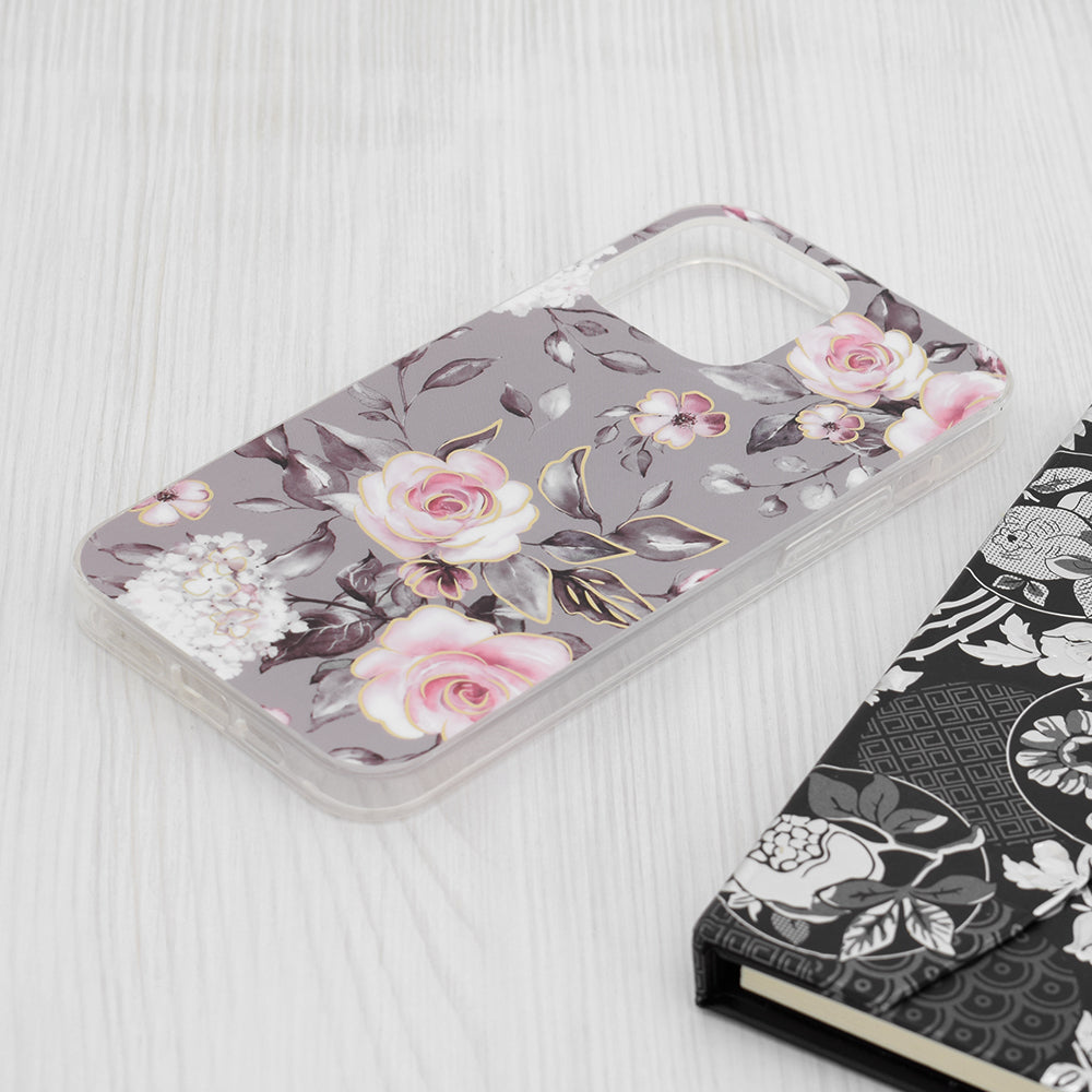 Coque pour Apple iPhone 15 Pro Max, Techsuit, Marble, Gris