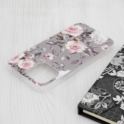 Coque pour Apple iPhone 15 Pro Max, Techsuit, Marble, Gris