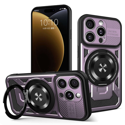 Coque pour Apple iPhone 15 Pro Max, Techsuit, RuggedCam, Violet