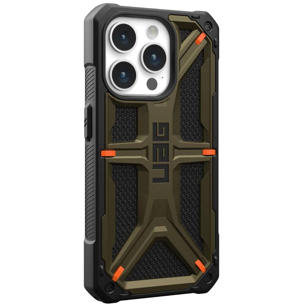 Coque pour Apple iPhone 15 Pro Max, Urban Armor Gear, Monarch Kevlar, Vert