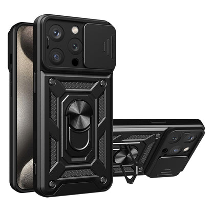 Coque pour Apple iPhone 15 Pro, Techsuit, CamShield, Noire