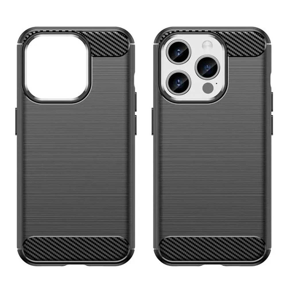 Coque pour Apple iPhone 15 Pro, Techsuit, Carbone, Noire