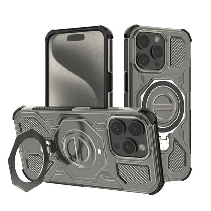 Coque pour Apple iPhone 15 Pro, Techsuit, Carbon Shield Pro, Fumée
