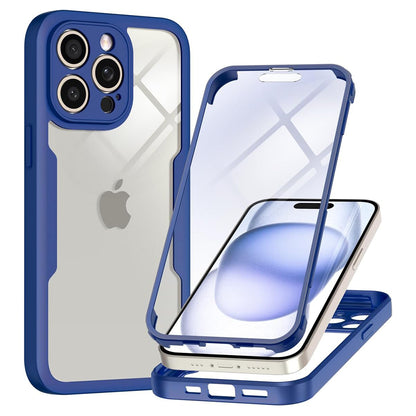 Coque pour Apple iPhone 15 Pro, Techsuit, ColorVerse 360, Bleue