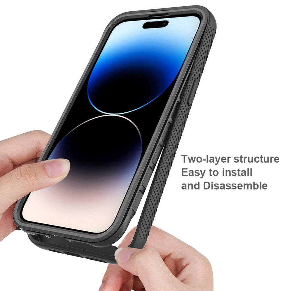 Coque pour Apple iPhone 15 Pro, Techsuit, Defense360 Pro, Noire