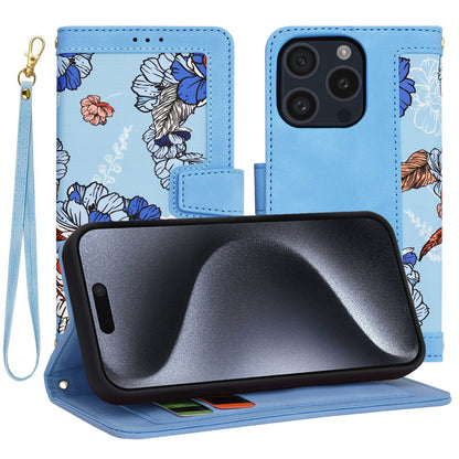 Coque pour Apple iPhone 15 Pro, Techsuit, FlipCraft, Bleu