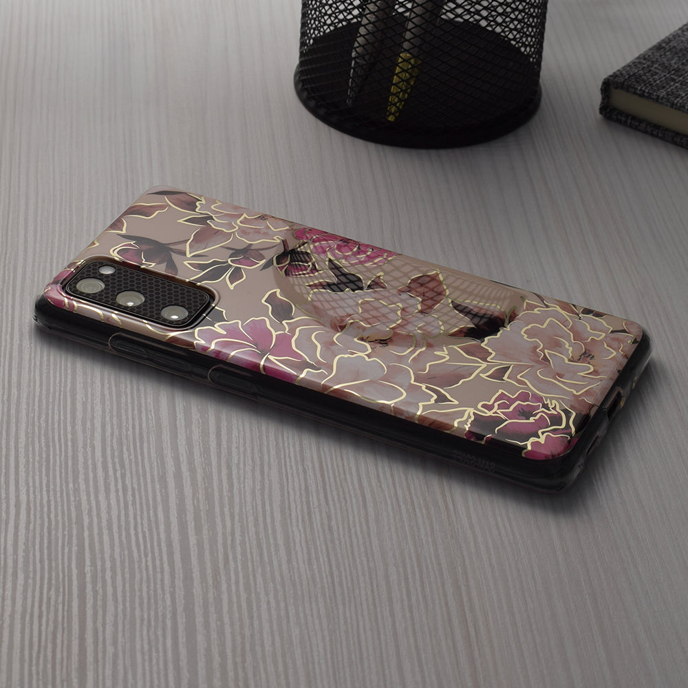 Case for Apple iPhone 15 Pro, Techsuit, Marble, Beige
