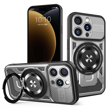 Coque pour Apple iPhone 15 Pro, Techsuit, RuggedCam, Gris
