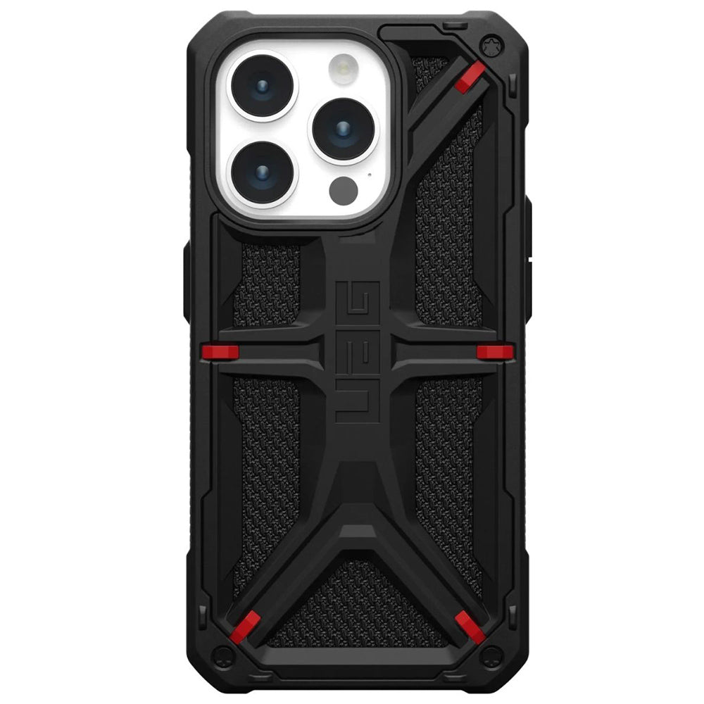 Coque pour Apple iPhone 15 Pro, Urban Armor Gear, Monarch Kevlar, Noire