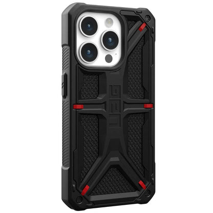 Coque pour Apple iPhone 15 Pro, Urban Armor Gear, Monarch Kevlar, Noire