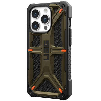 Coque pour Apple iPhone 15 Pro, Urban Armor Gear, Monarch Kevlar, Vert