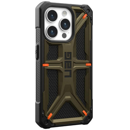 Coque pour Apple iPhone 15 Pro, Urban Armor Gear, Monarch Kevlar, Vert