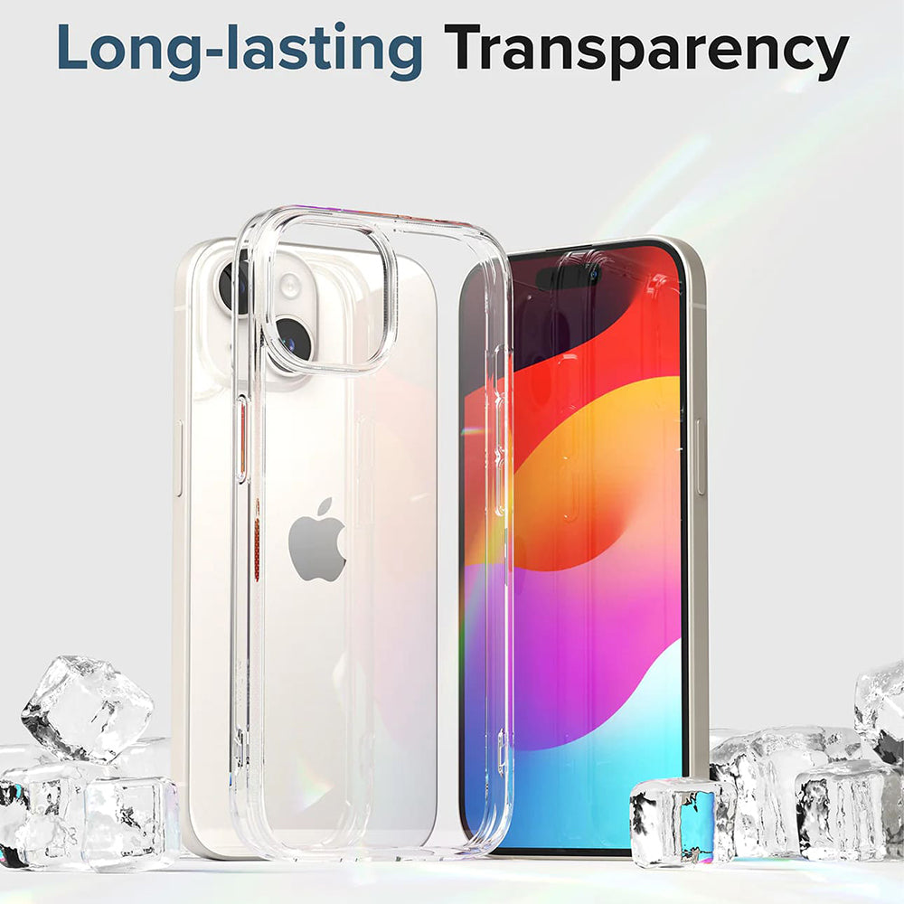 Coque pour Apple iPhone 15, Ringke, Fusion, Transparente