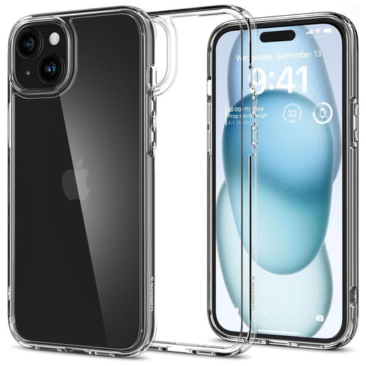 Coque pour Apple iPhone 15, Spigen, Ultra Hybrid, Transparente ACS06793