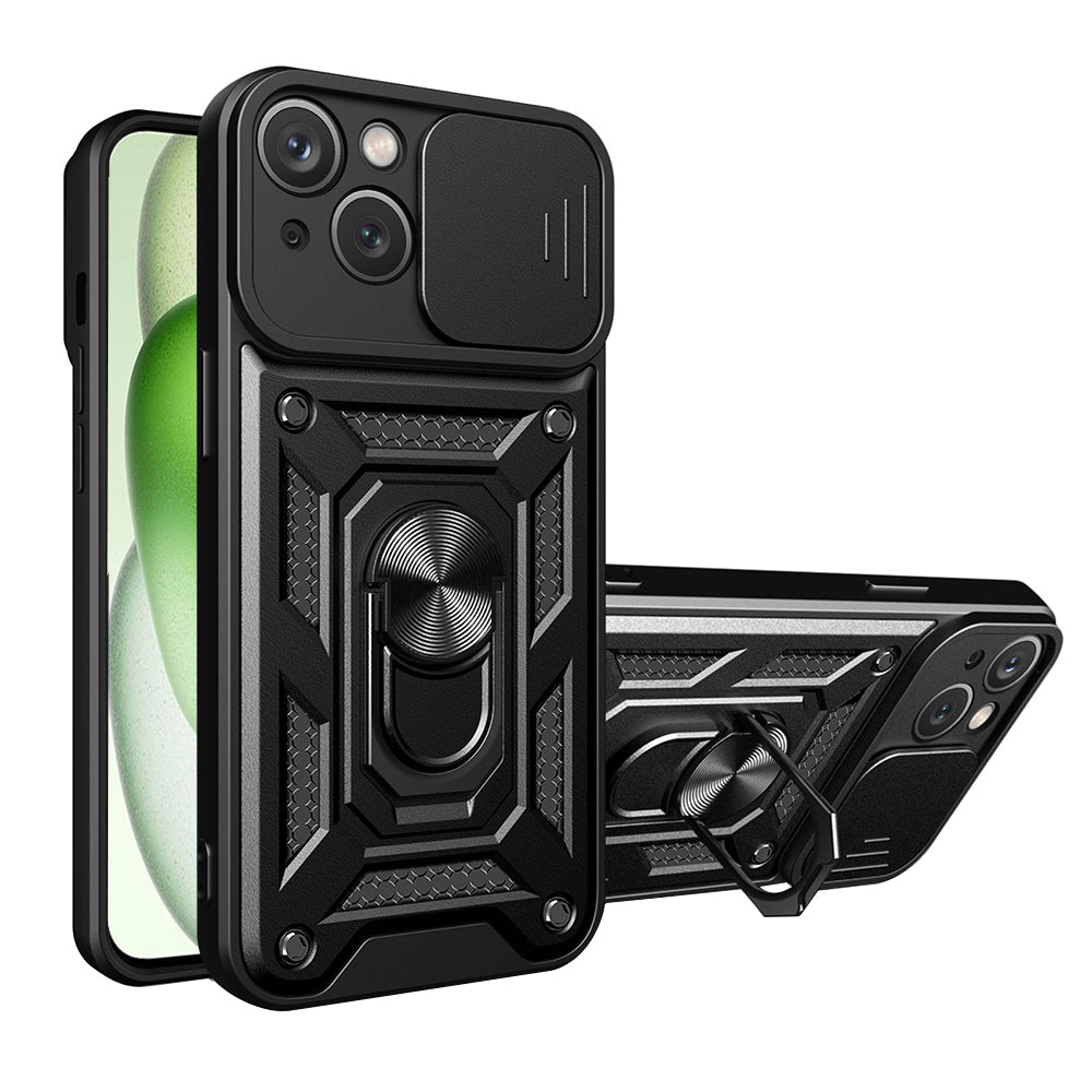 Case for Apple iPhone 15, Techsuit, CamShield, Black