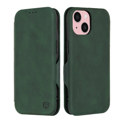 Case for Apple iPhone 15, Techsuit, Safe Wallet Plus, Green