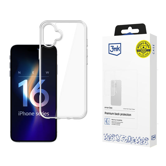 Coque pour Apple iPhone 16, 3MK, Armor, Transparente