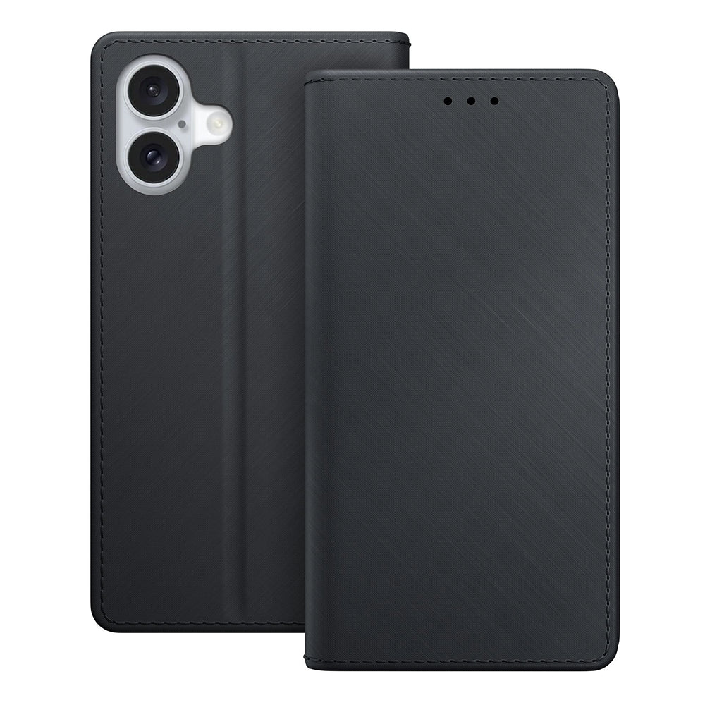 Coque pour Apple iPhone 16, 3MK, Portefeuille, Noire